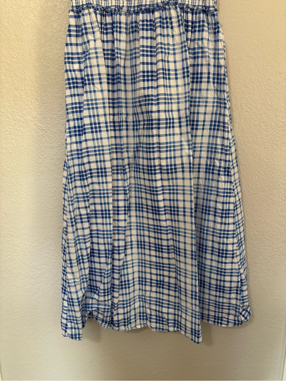 Hill House Plus Size The Azalea Maxi Nap Dress in Blue Watercolor Gingham - Picture 6 of 11